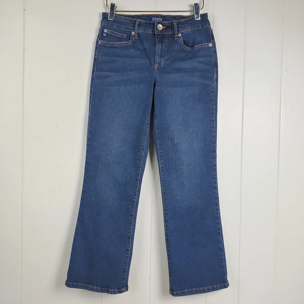 Chaps highrise crop kick style jeans size 4